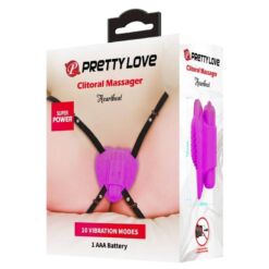 Comprar PRETTY LOVE - MASAJEADOR DE CLÍTORIS HEARTBEAT 10 MODOS DE VIBRACIÓN MORADO al mejor precio - Envíos Discretos