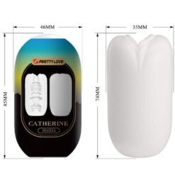 Comprar PRETTY LOVE - MASHA MASTURBADOR MASCULINO BLANCO al mejor precio - Envíos Discretos