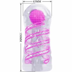 Comprar PRETTY LOVE - MASTURBADOR MASCULINO FANTASY ESPIRAL INTERNA Y BOLAS TRANSPARENTE al mejor precio - Envíos Discretos