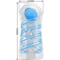 Comprar PRETTY LOVE - MASTURBADOR PEQUEÑO CON ESPIRALES AZUL al mejor precio - Envíos Discretos