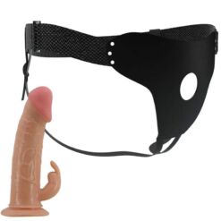 Comprar PRETTY LOVE - MAVIS HARNESS BRIEFS UNIVERSAL CON DILDO 19 CM NATURAL al mejor precio - Envíos Discretos