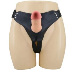 Comprar PRETTY LOVE - MAVIS HARNESS BRIEFS UNIVERSAL CON DILDO 19 CM NATURAL al mejor precio - Envíos Discretos