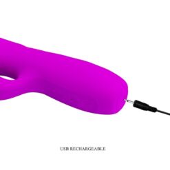 Comprar PRETTY LOVE - MELANIE VIBRADOR CONEJO RECARGABLE MORADO al mejor precio - Envíos Discretos