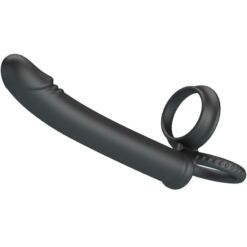 Comprar PRETTY LOVE - MOSES ANILLO DOBLE PENE PARA DONLE PENETACIàN NEGRO al mejor precio - Envíos Discretos