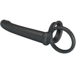 Comprar PRETTY LOVE - MOSES ANILLO DOBLE PENE PARA DONLE PENETACIàN NEGRO al mejor precio - Envíos Discretos