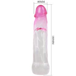 Comprar PRETTY LOVE - NERON FUNDA REALÍSTICA ALARGADORA DE 6 CM PARA PENE ROSA al mejor precio - Envíos Discretos