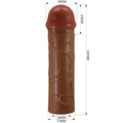 Comprar PRETTY LOVE - NILE FUNDA PARA PENE CON EXTENSIÓN DE 2.5 CM MULATO al mejor precio - Envíos Discretos