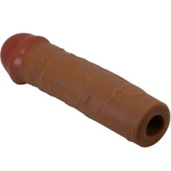 Comprar PRETTY LOVE - NILE FUNDA PARA PENE CON EXTENSIÓN DE 2.5 CM MULATO al mejor precio - Envíos Discretos