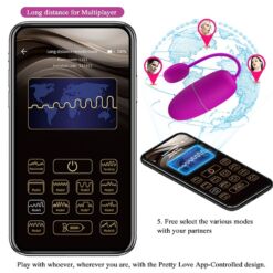 Comprar PRETTY LOVE - NYMPH HUEVO VIBRADOR CONTROLADO POR APP VIOLETA al mejor precio - Envíos Discretos