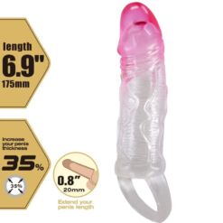 Comprar PRETTY LOVE - ODES FUNDA REALÍSTICA ALARGADORA DE 2 CM PARA PENE ROSA al mejor precio - Envíos Discretos