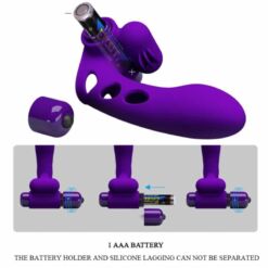 Comprar PRETTY LOVE - ORLANDO FUNDA DE DEDO VIBRADOR MORADO al mejor precio - Envíos Discretos