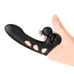 Comprar PRETTY LOVE - ORLANDO FUNDA DE DEDO VIBRADOR NEGRO al mejor precio - Envíos Discretos