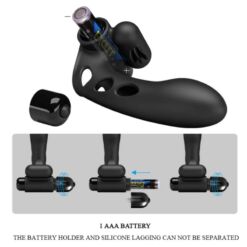 Comprar PRETTY LOVE - ORLANDO FUNDA DE DEDO VIBRADOR NEGRO al mejor precio - Envíos Discretos