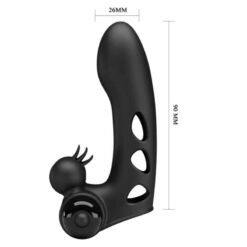 Comprar PRETTY LOVE - ORLANDO FUNDA DE DEDO VIBRADOR NEGRO al mejor precio - Envíos Discretos
