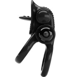 Comprar PRETTY LOVE - PASSIONATE RING DOBLE ANILLO VIBRADOR + ESTIMULADOR CLÍTORIS NEGRO al mejor precio - Envíos Discretos