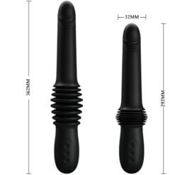 Comprar PRETTY LOVE - PAZUZU VIBRADOR 3 MODOS DE EMPUJE NEGRO al mejor precio - Envíos Discretos