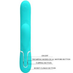 Comprar PRETTY LOVE - PERLITA VIBRADOR PUNTO G 3 EN 1 MULTIFUNCIÓN VERDE AGUA al mejor precio - Envíos Discretos