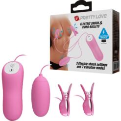 Comprar PRETTY LOVE - PINZAS CON VIBRACIÓN Y ELETROSHOCK ROSA al mejor precio - Envíos Discretos
