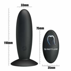 Comprar PRETTY LOVE - PLUG ANAL RECARGABLE CON VIBRACIÓN Y MANDO al mejor precio - Envíos Discretos
