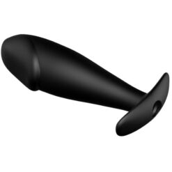 Comprar PRETTY LOVE - PLUG ANAL SILICONA FORMA PENE Y 12 MODOS VIBRACIÓN NEGRO al mejor precio - Envíos Discretos