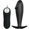 Comprar PRETTY LOVE - PLUG ANAL SILICONA FORMA PENE Y 12 MODOS VIBRACIÓN NEGRO al mejor precio - Envíos Discretos