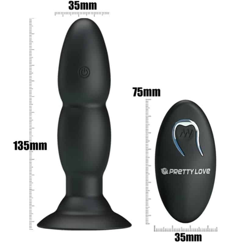 PRETTY LOVE - PLUG VIBRADOR Y ROTACIÓN POR CONTROL REMOTO - piKanteo | Despierta tu lado más piKante Comprar PRETTY LOVE - PLUG VIBRADOR Y ROTACIÓN POR CONTROL REMOTO al mejor precio - Envíos Discretos