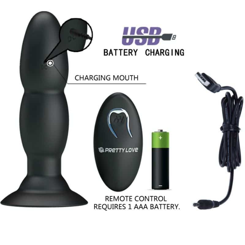 PRETTY LOVE - PLUG VIBRADOR Y ROTACIÓN POR CONTROL REMOTO - piKanteo | Despierta tu lado más piKante Comprar PRETTY LOVE - PLUG VIBRADOR Y ROTACIÓN POR CONTROL REMOTO al mejor precio - Envíos Discretos