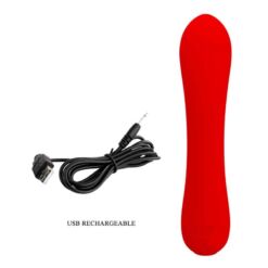 Comprar PRETTY LOVE - PRESCOTT VIBRADOR RECARGABLE ROJO al mejor precio - Envíos Discretos