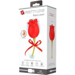 Comprar PRETTY LOVE - ROSE LOVER ROSA ESTIMULADORA DE CLÍTORIS 12 VIBRACIONES ROJO al mejor precio - Envíos Discretos