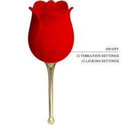 Comprar PRETTY LOVE - ROSE LOVER ROSA ESTIMULADORA DE CLÍTORIS 12 VIBRACIONES ROJO al mejor precio - Envíos Discretos