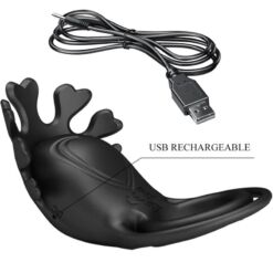 Comprar PRETTY LOVE - RUBEN ANILLO VIBRADOR 7 VIBRACIONES SILICONA NEGRO al mejor precio - Envíos Discretos