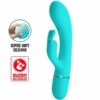 Comprar PRETTY LOVE - SCOCCO VIBRADOR RABBIT TURQUESA al mejor precio - Envíos Discretos