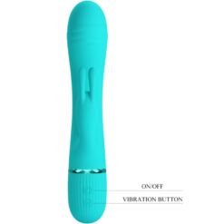 Comprar PRETTY LOVE - SCOCCO VIBRADOR RABBIT TURQUESA al mejor precio - Envíos Discretos