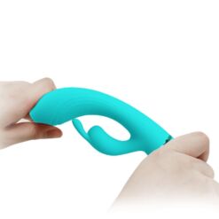 Comprar PRETTY LOVE - SCOCCO VIBRADOR RABBIT TURQUESA al mejor precio - Envíos Discretos
