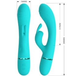 Comprar PRETTY LOVE - SCOCCO VIBRADOR RABBIT TURQUESA al mejor precio - Envíos Discretos