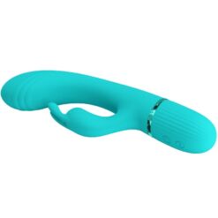 Comprar PRETTY LOVE - SCOCCO VIBRADOR RABBIT TURQUESA al mejor precio - Envíos Discretos