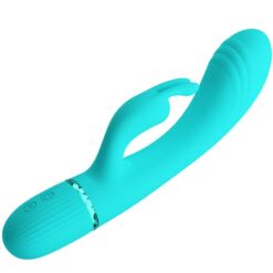 Comprar PRETTY LOVE - SCOCCO VIBRADOR RABBIT TURQUESA al mejor precio - Envíos Discretos