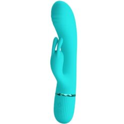 Comprar PRETTY LOVE - SCOCCO VIBRADOR RABBIT TURQUESA al mejor precio - Envíos Discretos