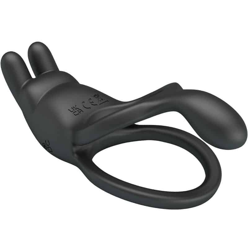 PRETTY LOVE - SETH DOBLE ANILLO VIBRADOR RABBIT 7 VIBRACIONES NEGRO - piKanteo | Despierta tu lado más piKante Comprar PRETTY LOVE - SETH DOBLE ANILLO VIBRADOR RABBIT 7 VIBRACIONES NEGRO al mejor precio - Envíos Discretos