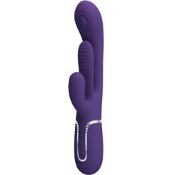 Comprar PRETTY LOVE - SHANIA TRIPLE VIBRADOR RABBIT MULTIFUNCIÓN MORADO al mejor precio - Envíos Discretos