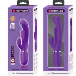 Comprar PRETTY LOVE - SHANIA TRIPLE VIBRADOR RABBIT MULTIFUNCIÓN MORADO al mejor precio - Envíos Discretos