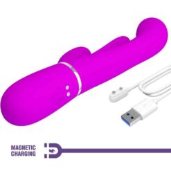 Comprar PRETTY LOVE - SHANIA TRIPLE VIBRADOR RABBIT MULTIFUNCIÓN ROSA al mejor precio - Envíos Discretos