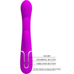 Comprar PRETTY LOVE - SHANIA TRIPLE VIBRADOR RABBIT MULTIFUNCIÓN ROSA al mejor precio - Envíos Discretos