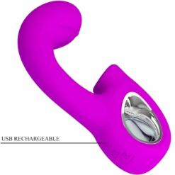Comprar PRETTY LOVE - SIBEL VIBRADOR PUNTO G + ESTIMULADOR CLÍTORIS 10 VIBRACIONES MORADO al mejor precio - Envíos Discretos