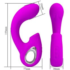 Comprar PRETTY LOVE - SIBEL VIBRADOR PUNTO G + ESTIMULADOR CLÍTORIS 10 VIBRACIONES MORADO al mejor precio - Envíos Discretos