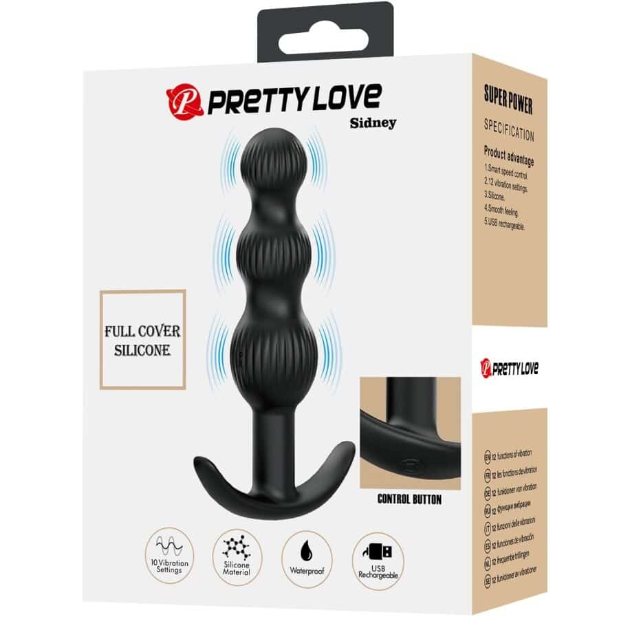 PRETTY LOVE - SIDNEY VIBRADOR ANAL 10 VIBRACIONES NEGRO - piKanteo | Despierta tu lado más piKante Comprar PRETTY LOVE - SIDNEY VIBRADOR ANAL 10 VIBRACIONES NEGRO al mejor precio - Envíos Discretos