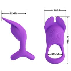 Comprar PRETTY LOVE - SILAS ANILLO VIBRADOR 7 VIBRACIONES SILICONA LILA al mejor precio - Envíos Discretos