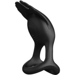 Comprar PRETTY LOVE - SILAS ANILLO VIBRADOR 7 VIBRACIONES SILICONA NEGRO al mejor precio - Envíos Discretos