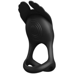 Comprar PRETTY LOVE - SILAS ANILLO VIBRADOR 7 VIBRACIONES SILICONA NEGRO al mejor precio - Envíos Discretos