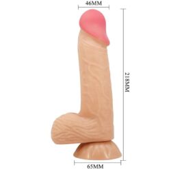 Comprar PRETTY LOVE - SLIDING SKIN SERIES DILDO REALÍSTICO CON VENTOSA PIEL DESLIZANTE 20.6 CM al mejor precio - Envíos Discretos